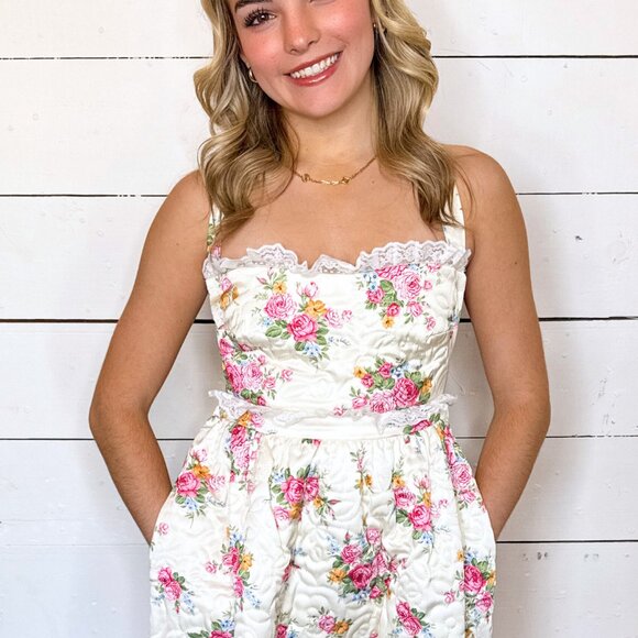 NWT For Love & Lemons Amandine Midi Dress - Picture 5 of 12